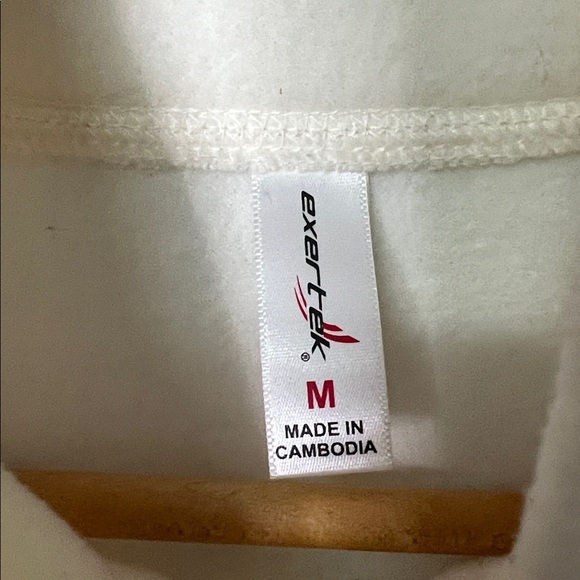 Exertek Cream Fleece Full Zip Vest with Pockets - Medium - Picture 9 of 10